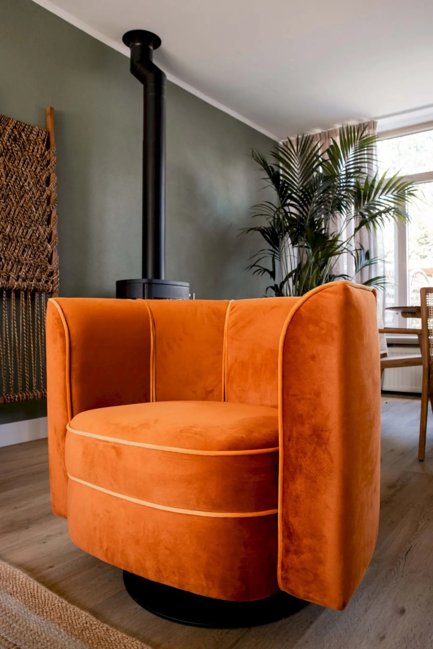 Sale Dutchbone Flower Fauteuil Orange