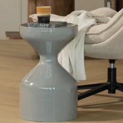 Sale WOOOD Floyd Bijzettafel Lichtgrijs