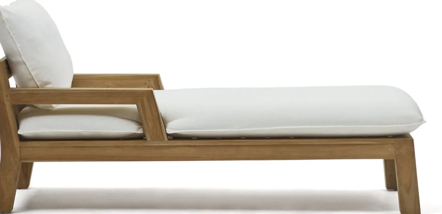 Outlet Kave Home Forcanera Ligstoel Wit