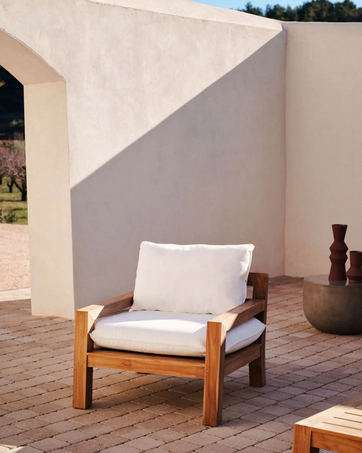 Kave Home Forcanera Outdoor Fauteuil Wit