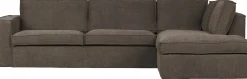 Outlet WOOOD Freddie Rechts Hoekbank Brown