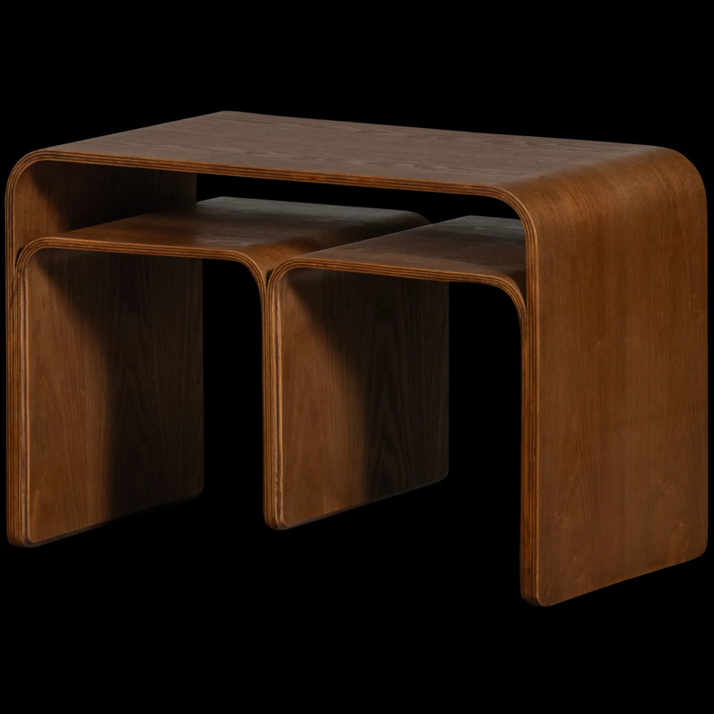 WOOOD Frey Bijzettafel Walnut
