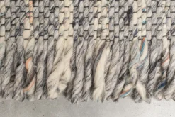 Zuiver Frills Vloerkleed Grey, Blue