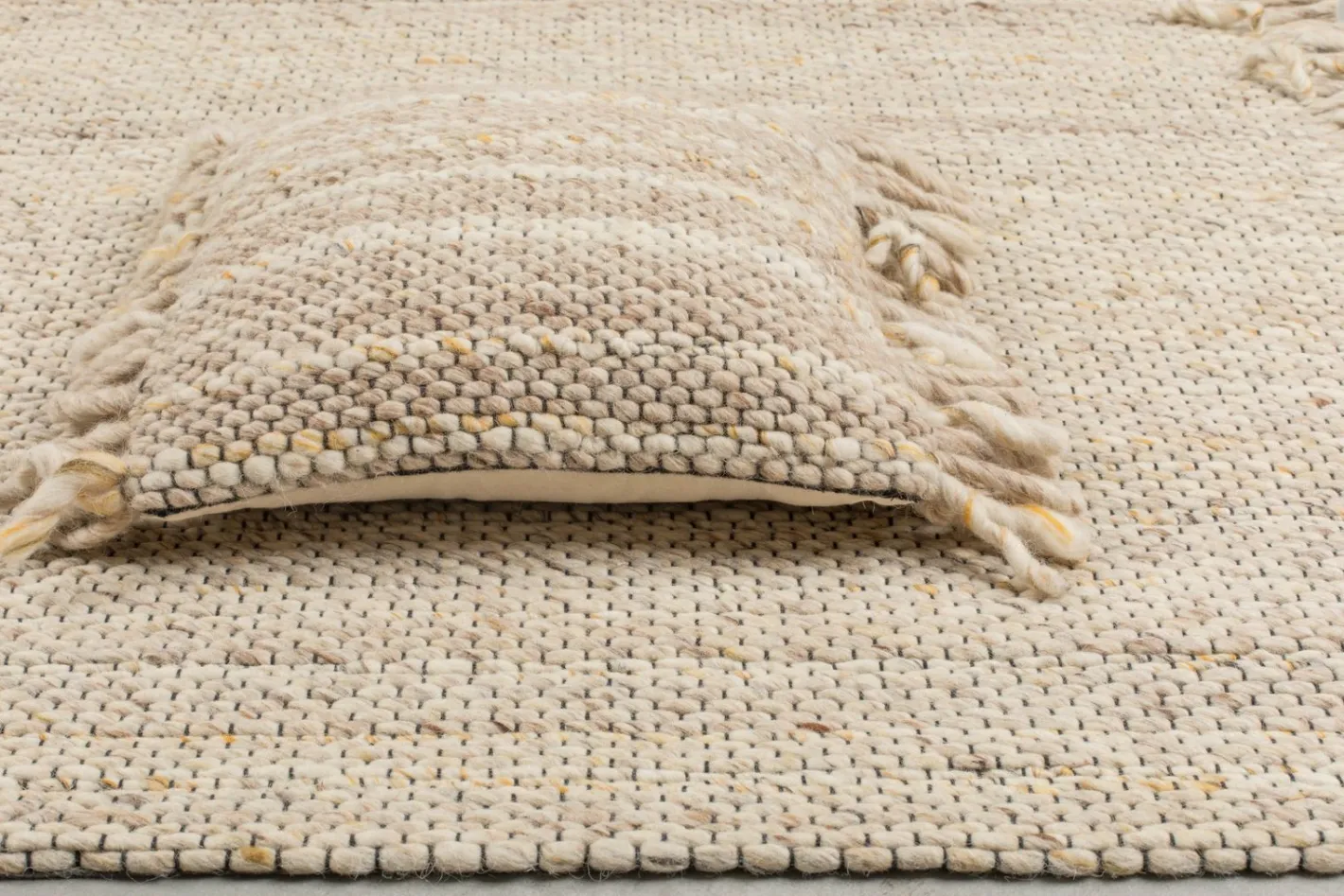 Sale Zuiver Frills Vloerkleed Beige, Yellow