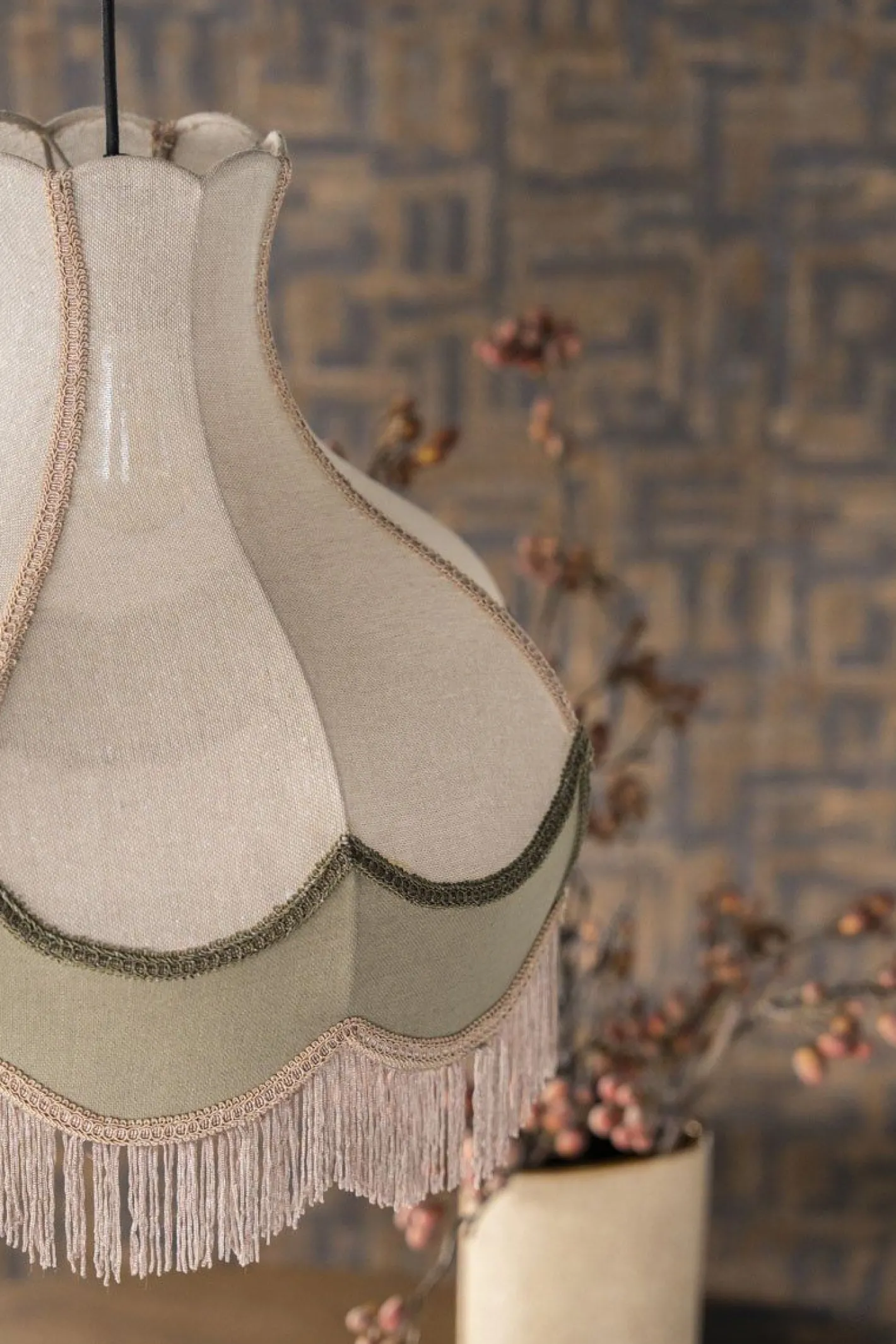 Clearance By Boo Fringaloo Hanglamp Naturel, Groen, Roze