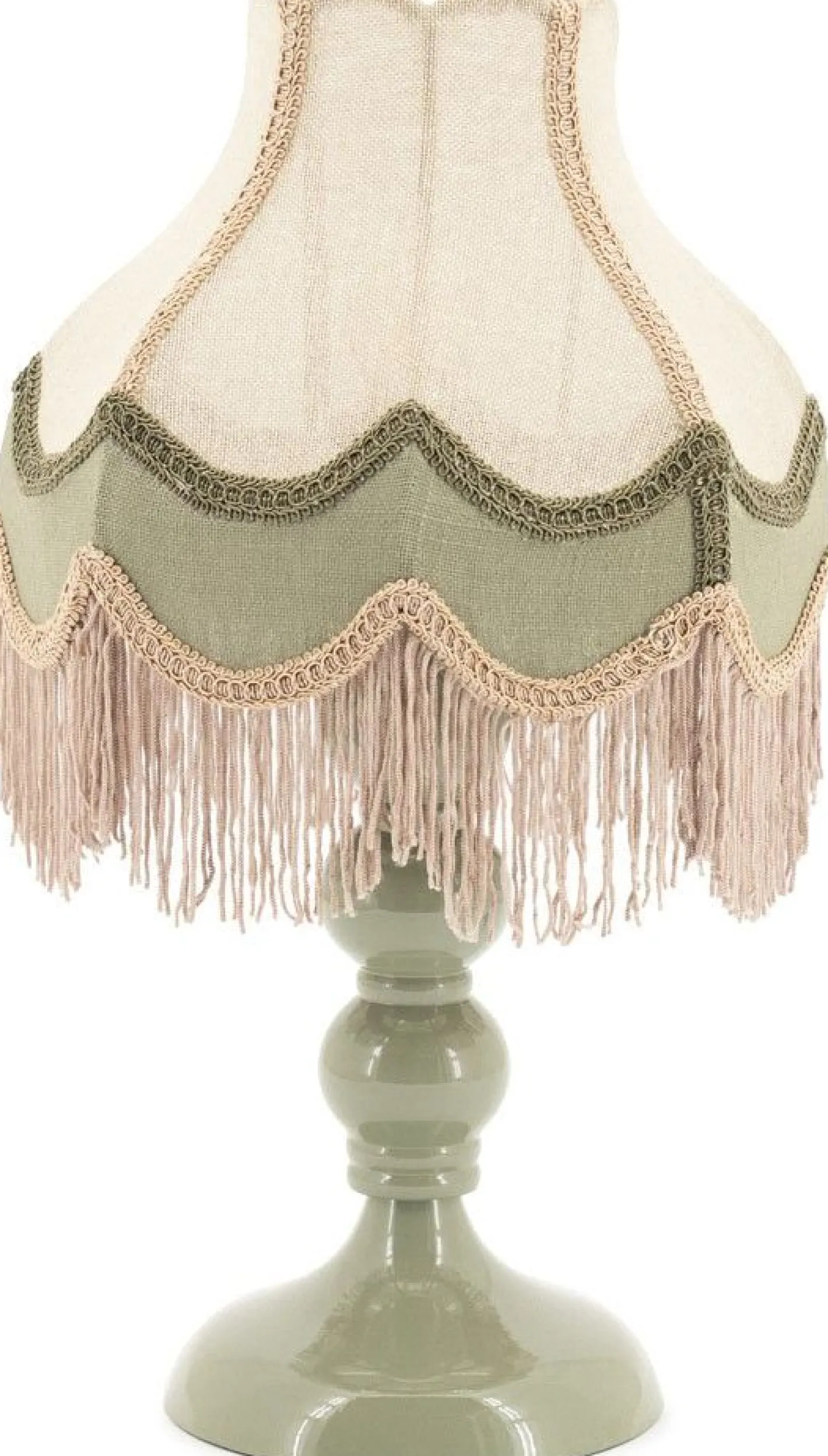 Hot By Boo Fringaloo Tafellamp Naturel, Groen, Roze