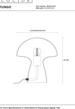 Sale Lucide Fungo Tafellamp Roze