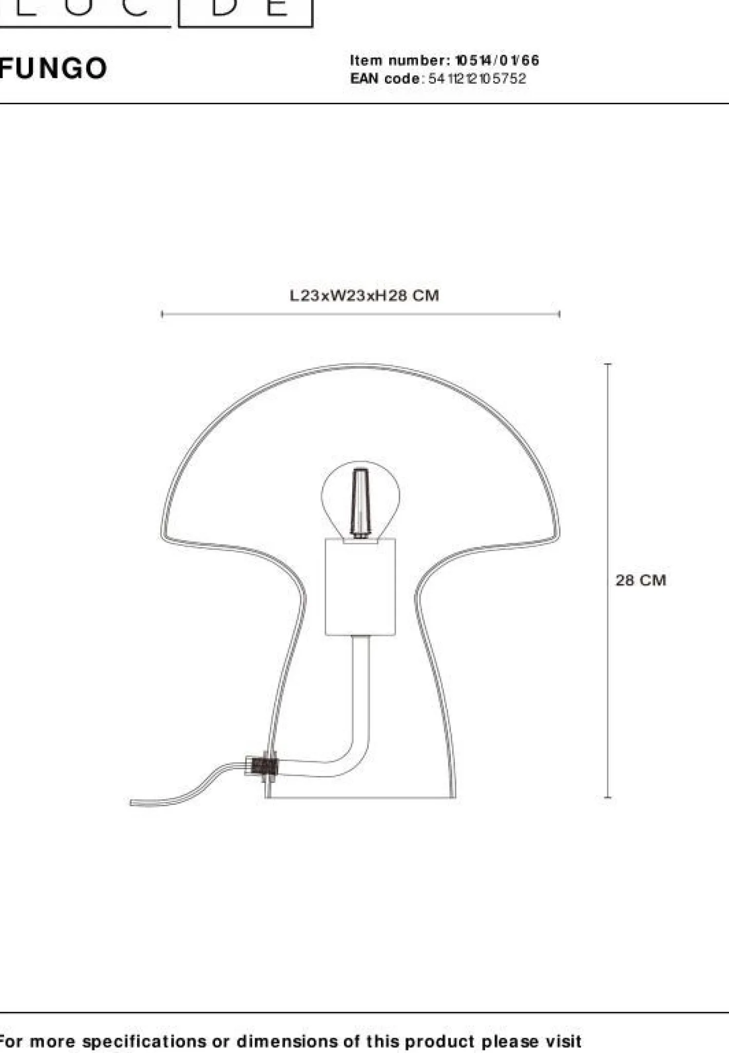 Sale Lucide Fungo Tafellamp Roze