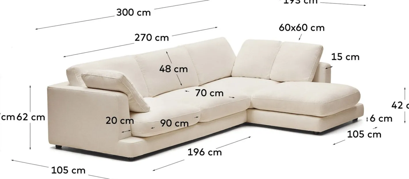 Hot Kave Home Gala Hoekbank Beige
