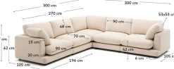 Sale Kave Home Gala Hoekbank Beige