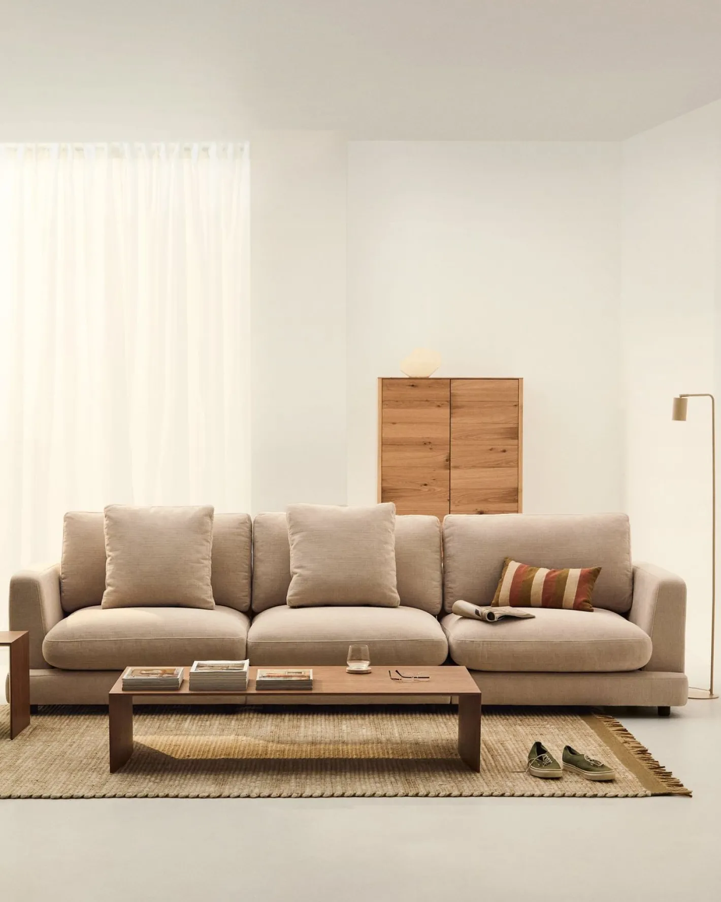 Kave Home Gala 4-Zitsbank Beige