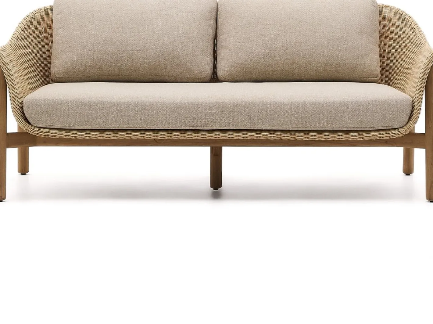 Kave Home Galea Tuinbank Beige, Naturel