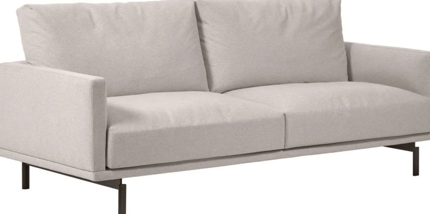 Online Kave Home Galene 2-Zitsbank Beige, Grijs