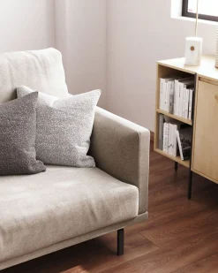 Online Kave Home Galene 2-Zitsbank Beige, Grijs