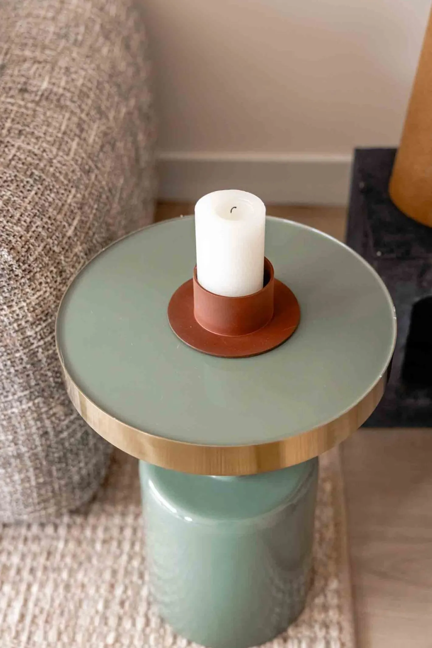 Hot Zuiver Glam Bijzettafel Groen, Goud