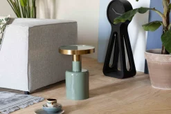 Hot Zuiver Glam Bijzettafel Groen, Goud