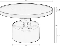 Hot Zuiver Glam Salontafel White