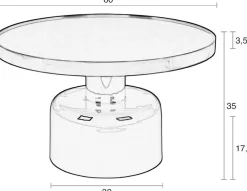 Sale Zuiver Glam Salontafel Green
