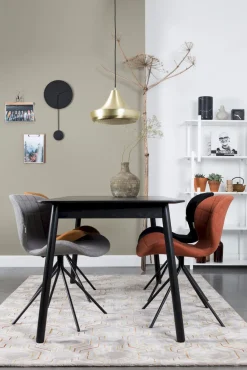 New Zuiver Glimps Eettafel Black