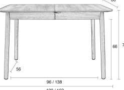 New Zuiver Glimps Eettafel Black