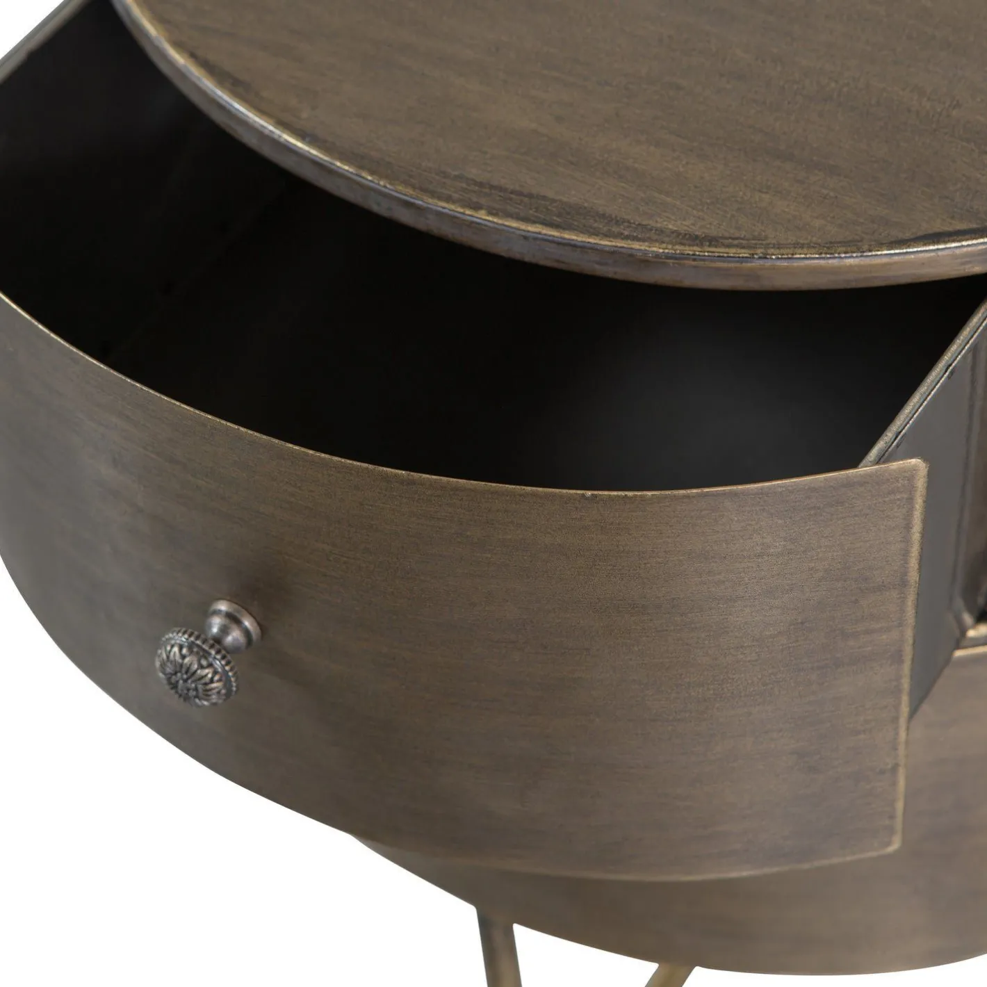 Sale WOOOD Glossy Kast Antique Brass