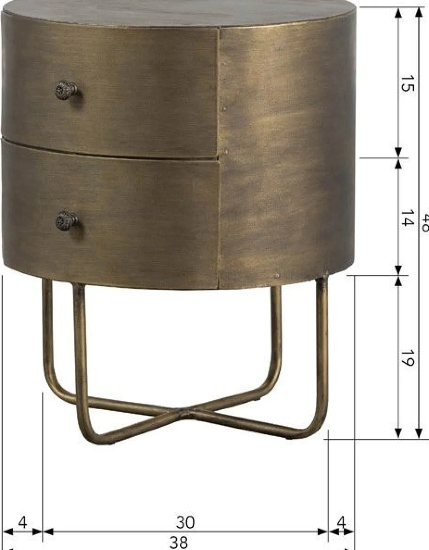 Sale WOOOD Glossy Kast Antique Brass
