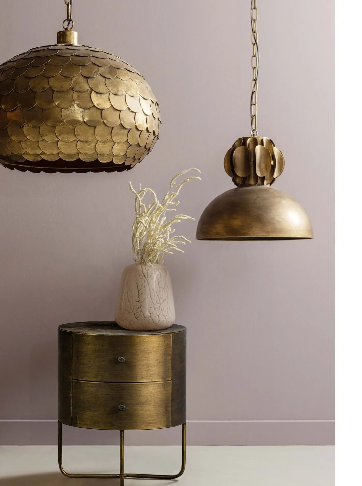 Sale WOOOD Glossy Kast Antique Brass