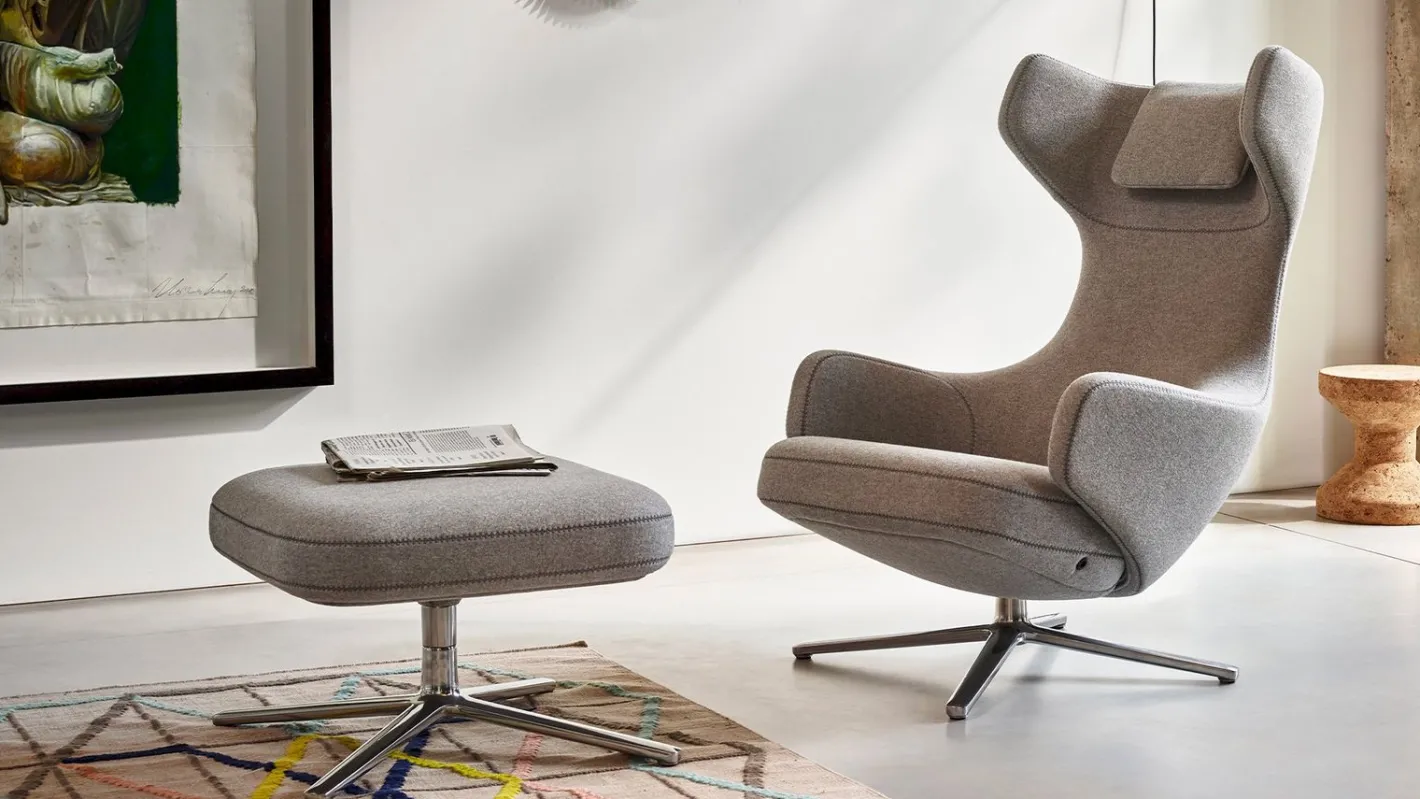 Hot Vitra Grand Repos Fauteuil Cement