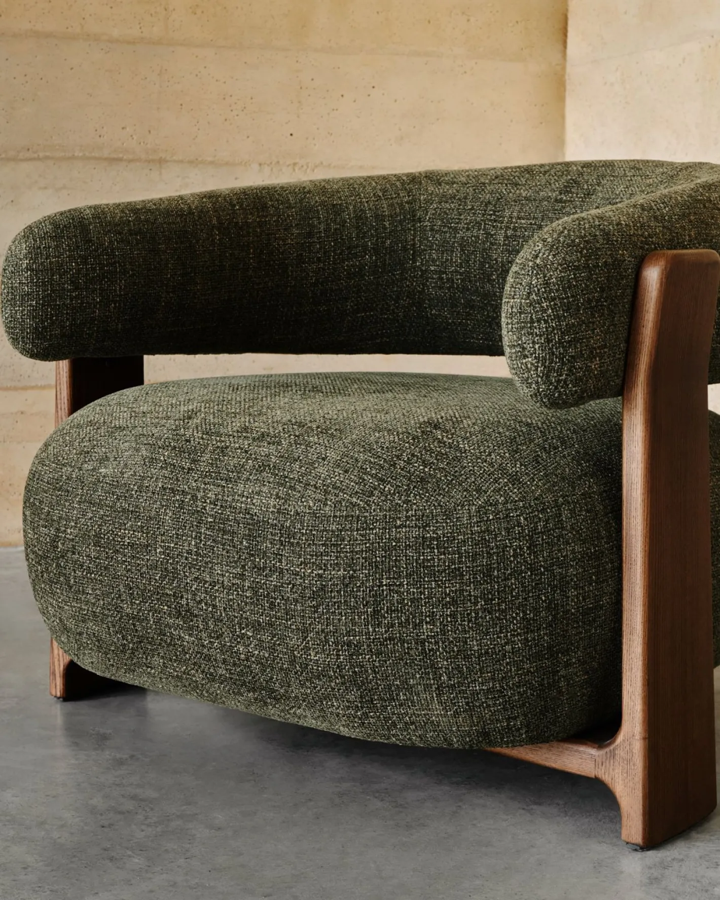 Clearance Kave Home Granite Fauteuil Groen