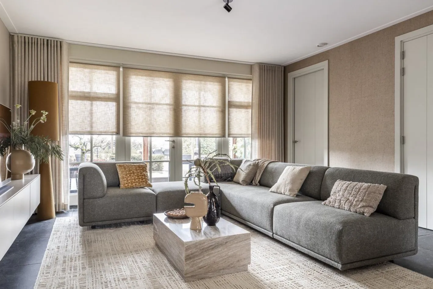 Brinker Carpets Graphix Vloerkleed Ivory/Warm Beige