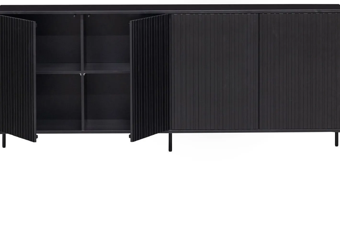 Clearance WOOOD Gravure Dressoir Black