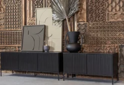 Hot WOOOD Gravure Medium Tv-meubel Black