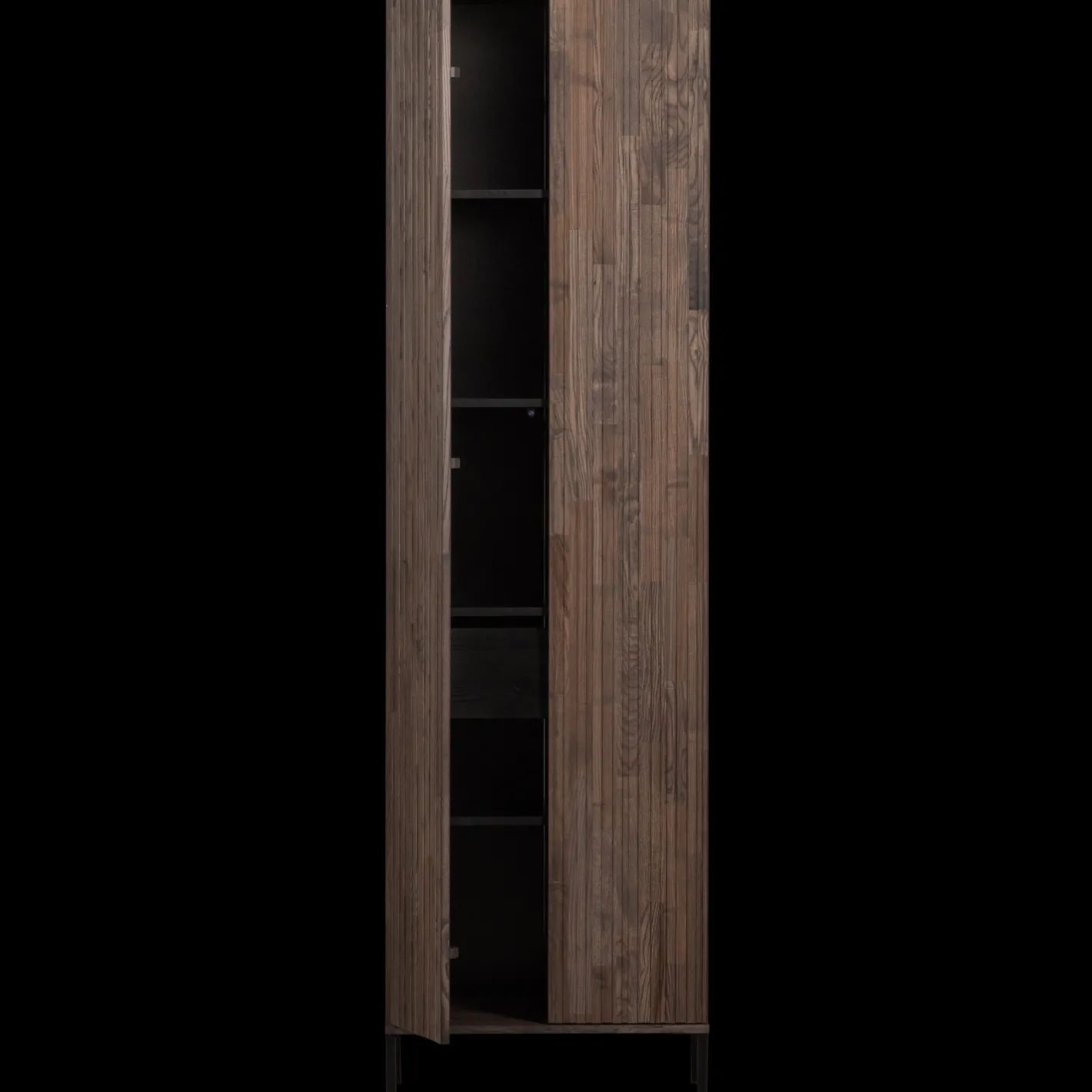 Hot WOOOD Gravure Opbergkast Espresso