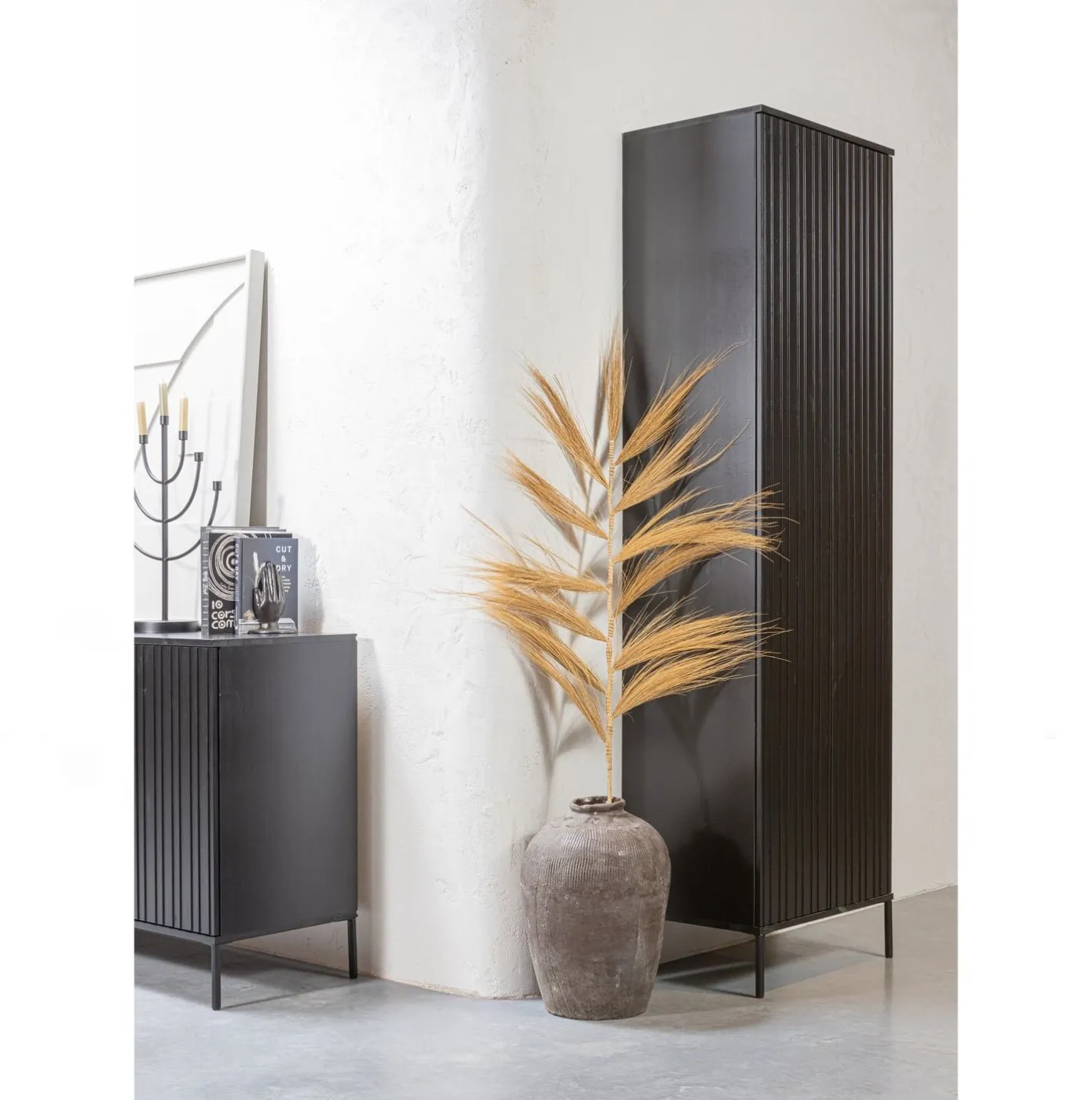 Clearance WOOOD Gravure Opbergkast Black