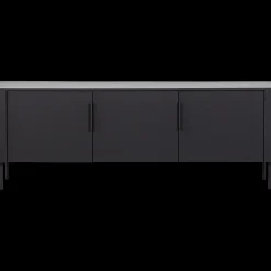 Best WOOOD Gunnar 3-deurs Tv-meubel Matzwart