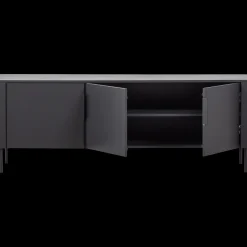 Best WOOOD Gunnar 3-deurs Tv-meubel Matzwart
