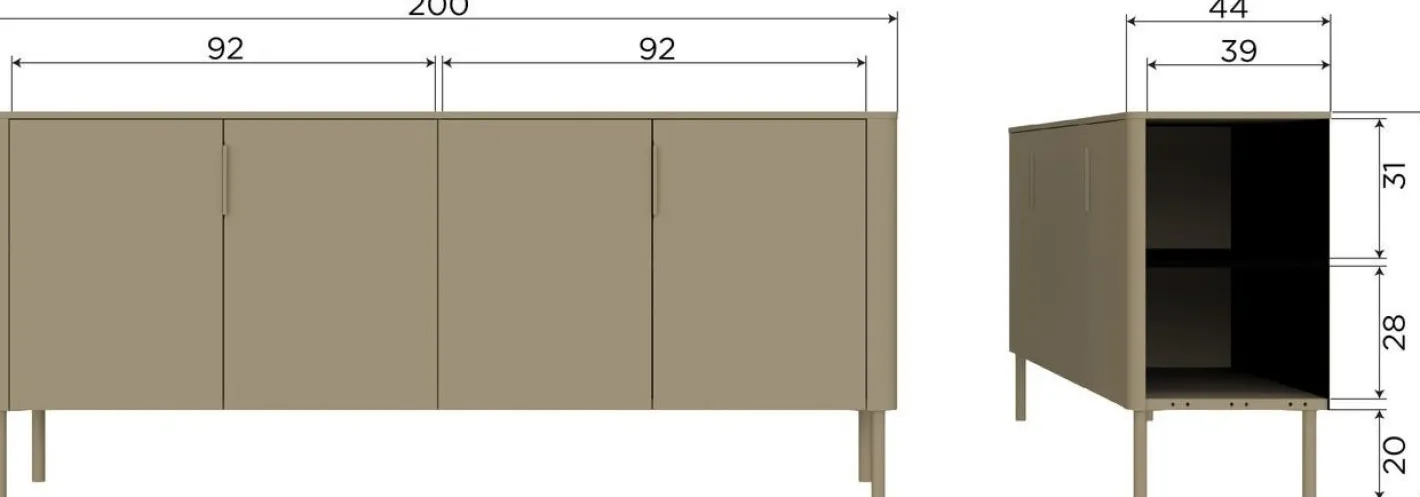 Discount WOOOD Gunnar Dressoir Mud