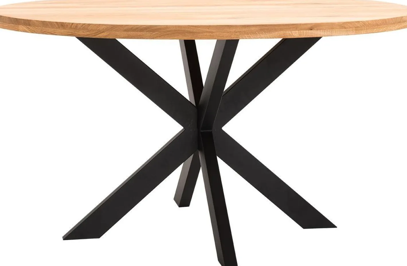 Trendhopper Haiko Basic Eettafel Naturel, Zwart