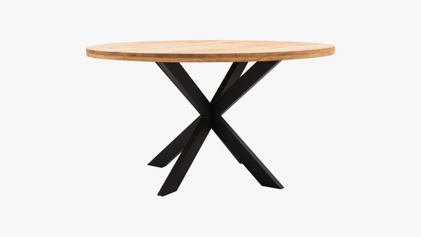 Trendhopper Haiko Basic Eettafel Naturel, Zwart