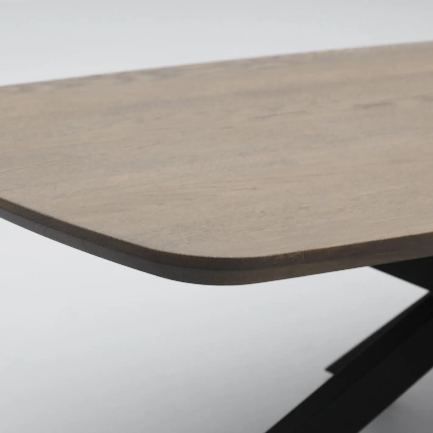 Best Trendhopper Haiko New Oval Salontafel Deer Brown, Zwart