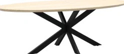 New Trendhopper Haiko Ovaal Eettafel Naturel, Zwart