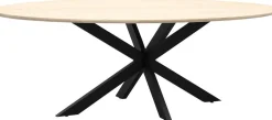 New Trendhopper Haiko Ovaal Eettafel Naturel, Zwart