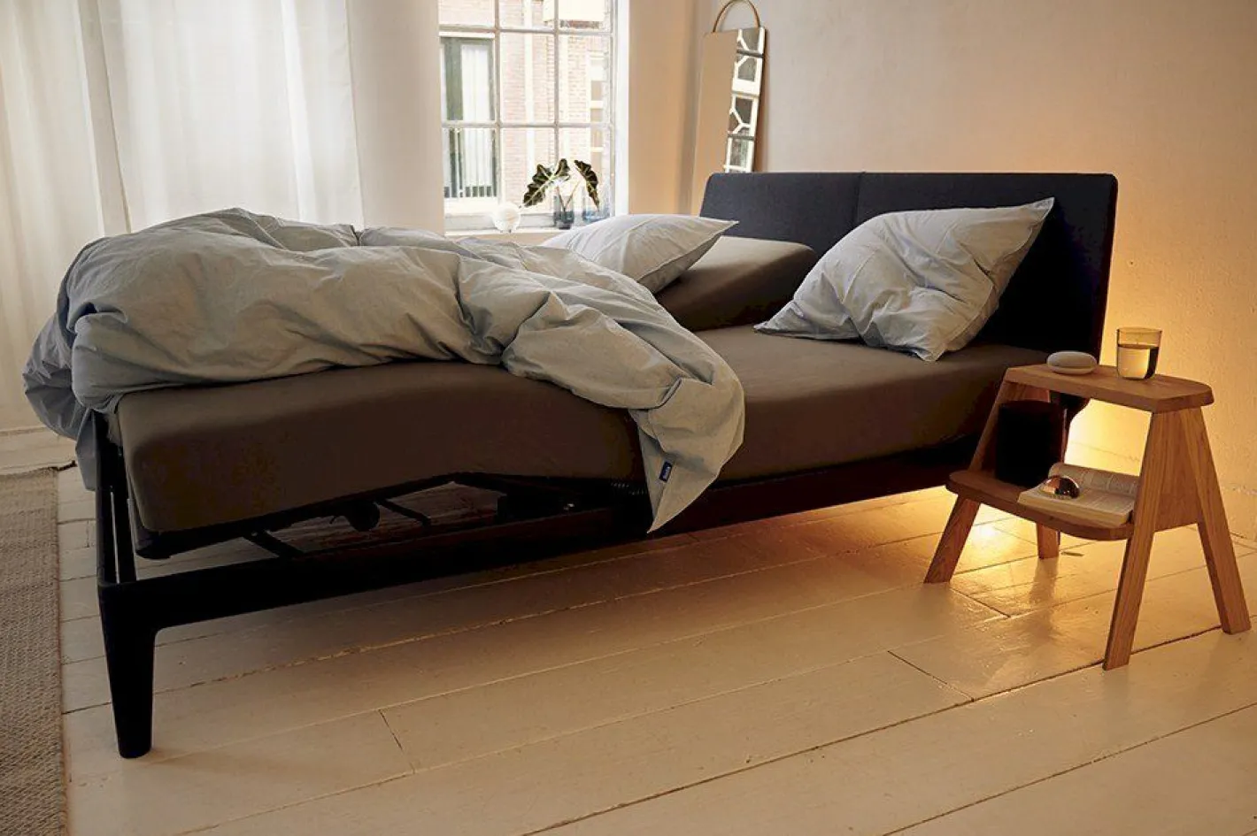 New Auping Handverstelbaar Bedbodem Zwart
