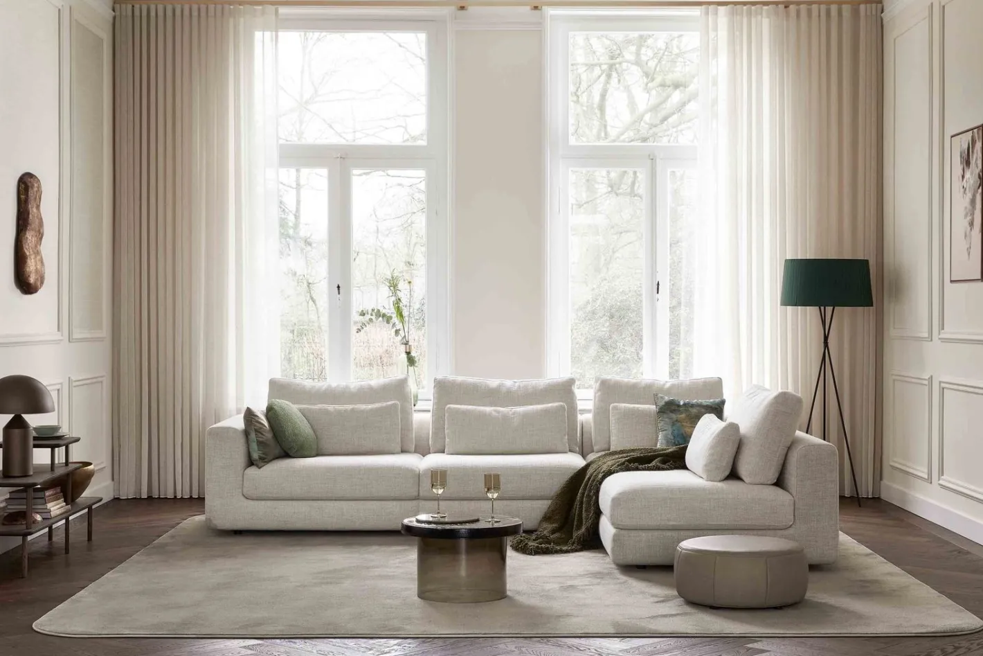 Outlet Design on Stock Harris Hoekbank Beige