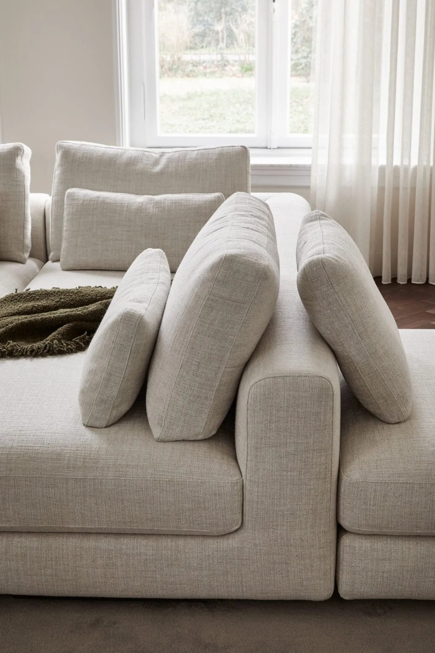 Outlet Design on Stock Harris Hoekbank Beige
