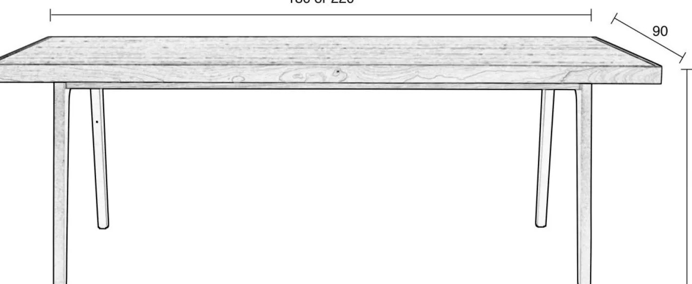Zuiver Harvest Eettafel Natural