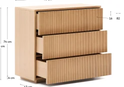 Outlet Kave Home Helvine Ladekast Naturel