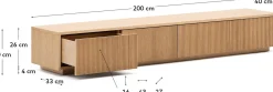Best Kave Home Helvine Tv-meubel Naturel