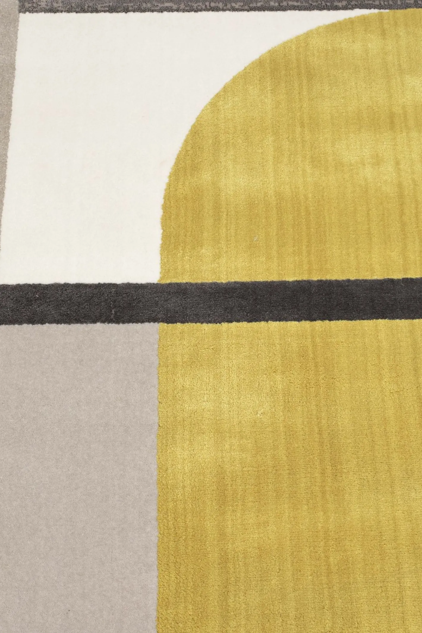 Sale Zuiver Hilton Yellow Vloerkleed Grey/Yellow