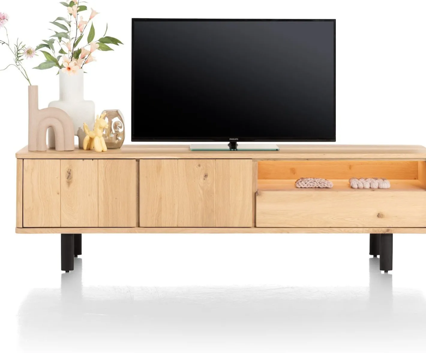 New Henders en Hazel Homestead 2-deurs Tv-meubel Natural